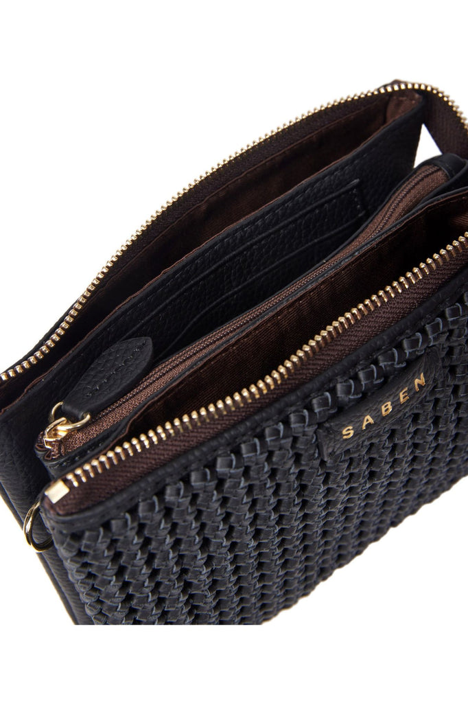 Tilly Crossbody Bag | Black Fine Braid Shoulder + Crossbody Bags Saben