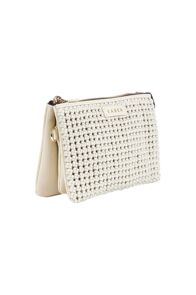 Saben Tilly Crossbody Bag Sand Fine Braid