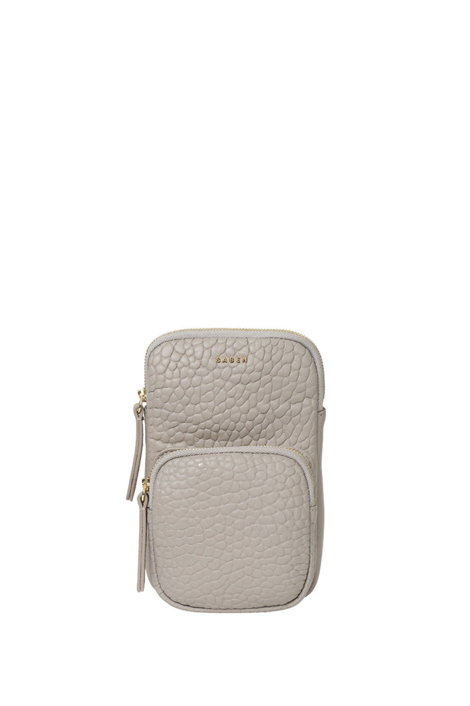 Nikko Pocket Phone Sling | Dove Bubble Shoulder + Crossbody Bags Saben