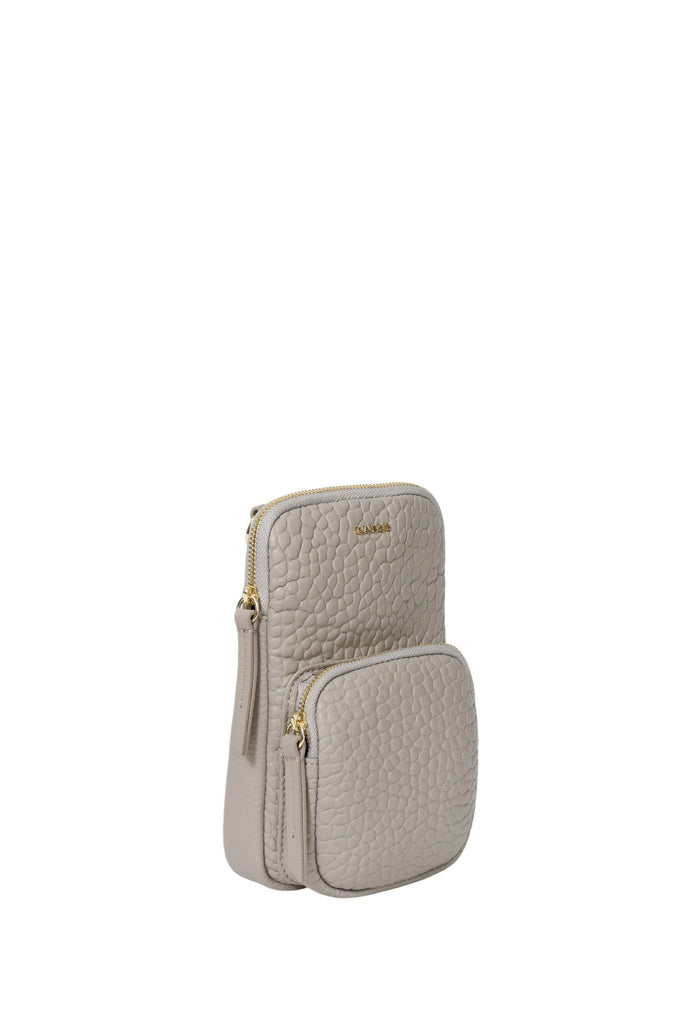 Nikko Pocket Phone Sling | Dove Bubble Shoulder + Crossbody Bags Saben