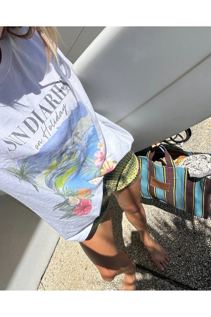 Midi Tote | Blue Crush Tote Bags Saint Rue Twenty Two