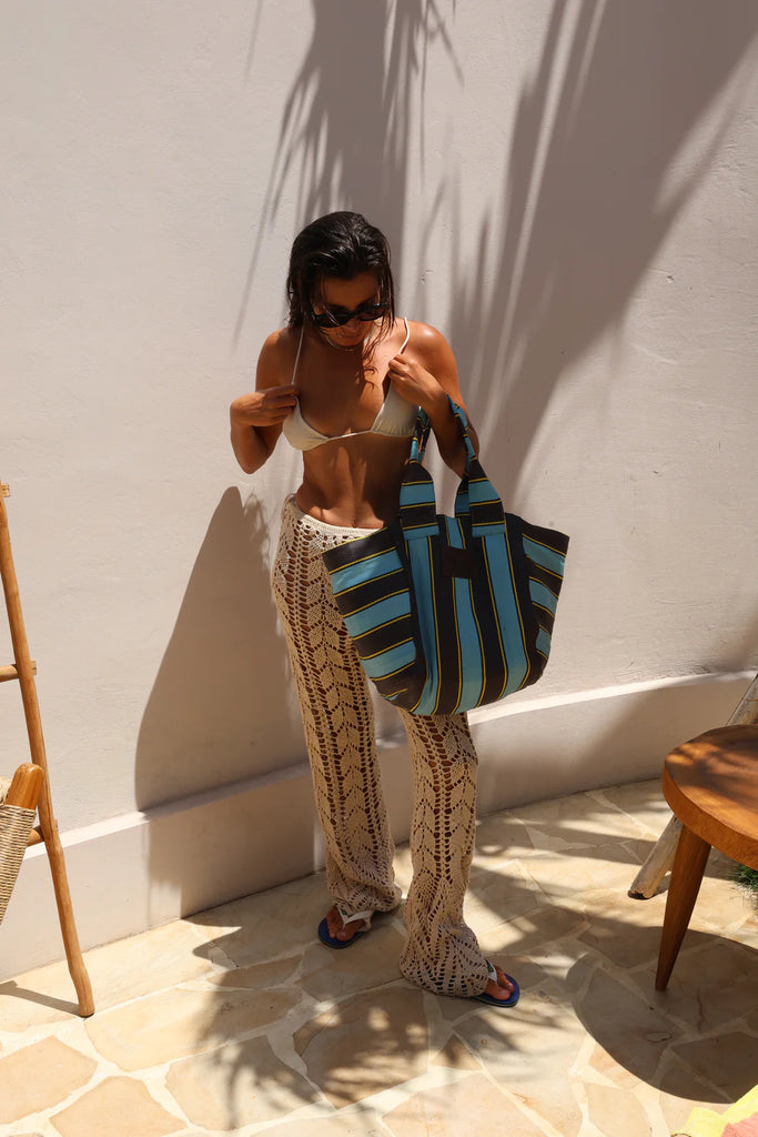 Shoulder Tote | Blue Crush Tote Bags Saint Rue Twenty Two