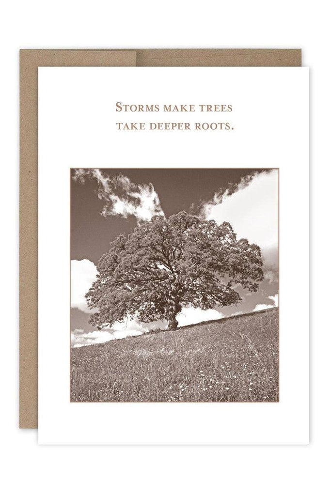 Greeting Card | Storms Make Trees Sympathy Greeting Card Shannon Martin