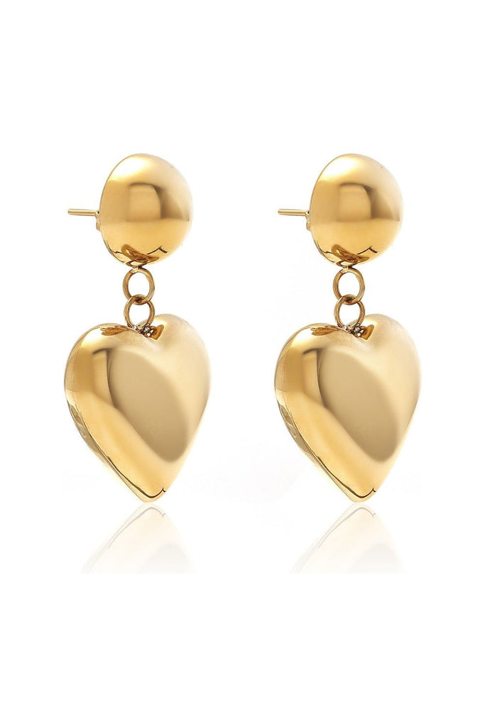 Cupid Drop Earrings Earrings Silver,Gold Silk & STEEL