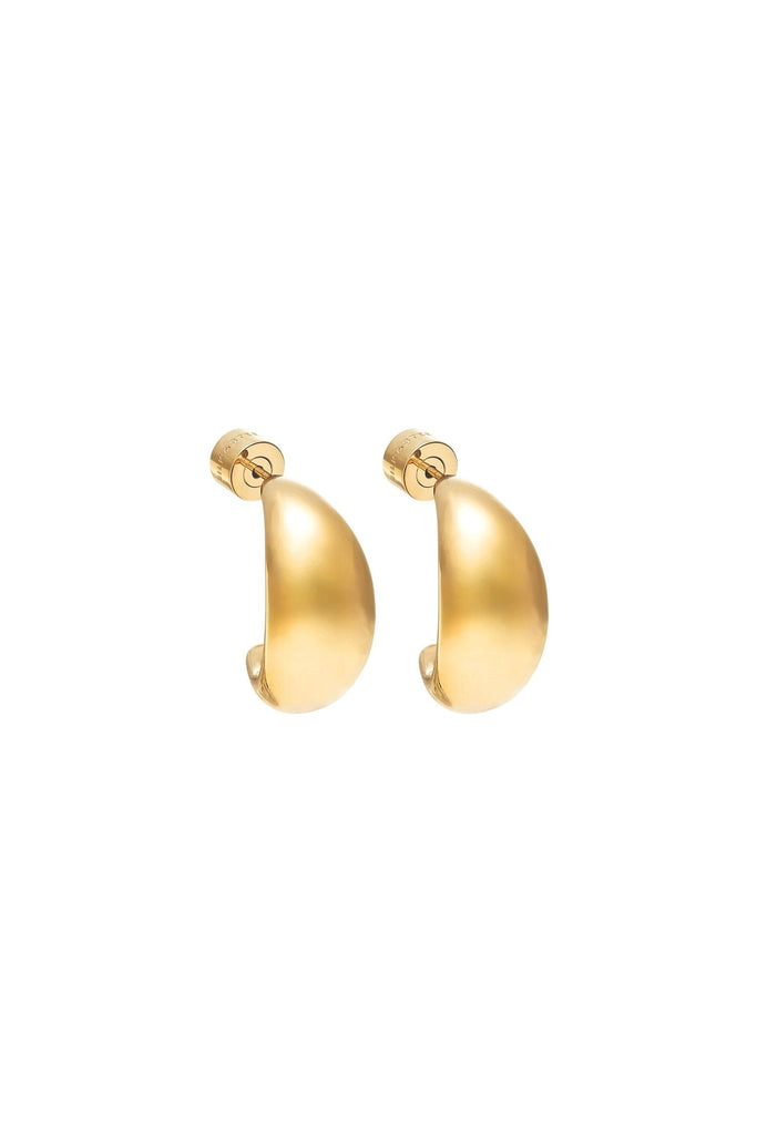 Dynamic Hoop Earrings | Medium Earrings Gold,Silver Silk & STEEL