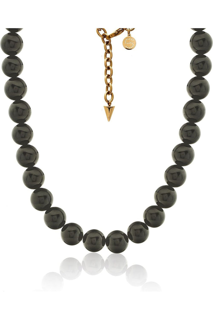 Midnight Choker Necklace | Black Onyx + Gold Necklaces + Pendants Silk & STEEL