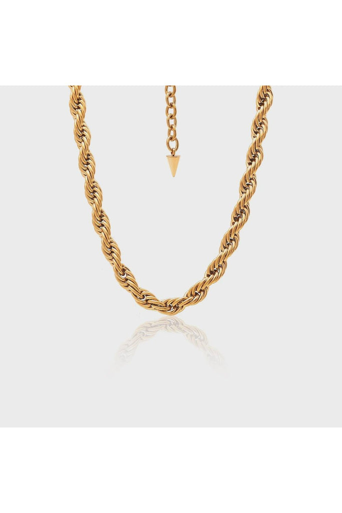 Silk & Steel Eclipse Necklace Gold