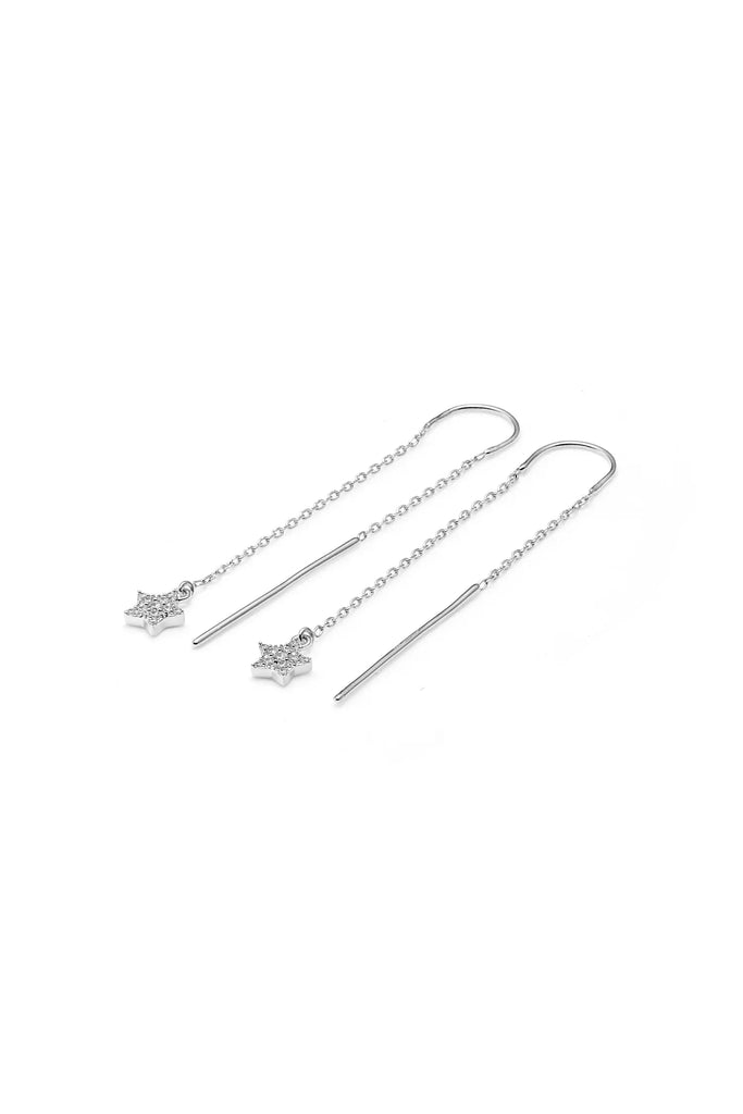 Etoile Thread Earrings Earrings Silver,Gold Silk & STEEL