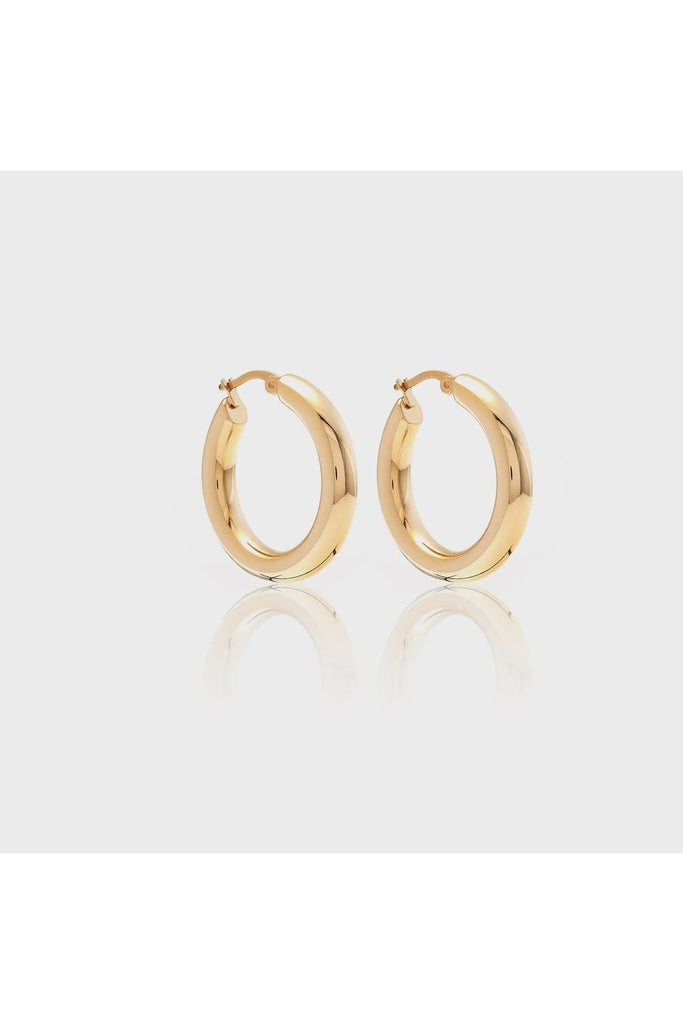 Silk & Steel Halo Hoop Earrings Large