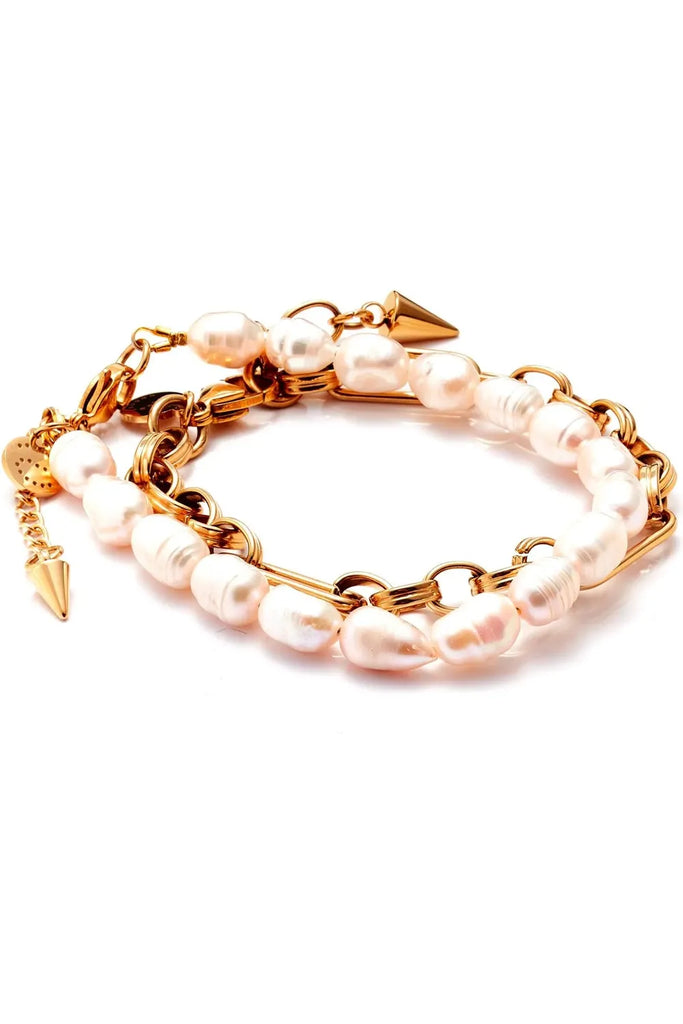 Silk & Steel Luxe Bracelet Gold