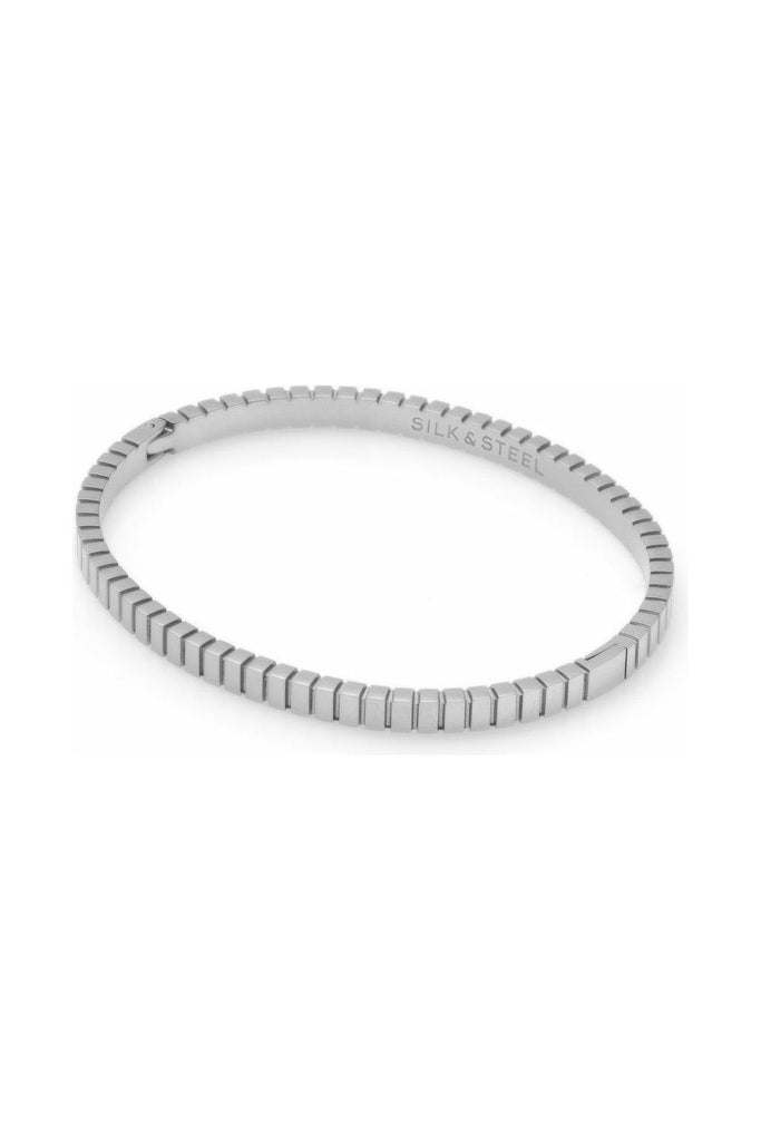 Silk & Steel Oracle Bangle Silver
