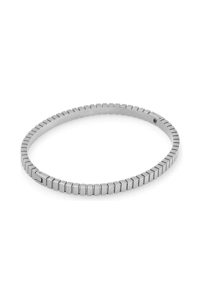 Silk & Steel Oracle Bangle Silver