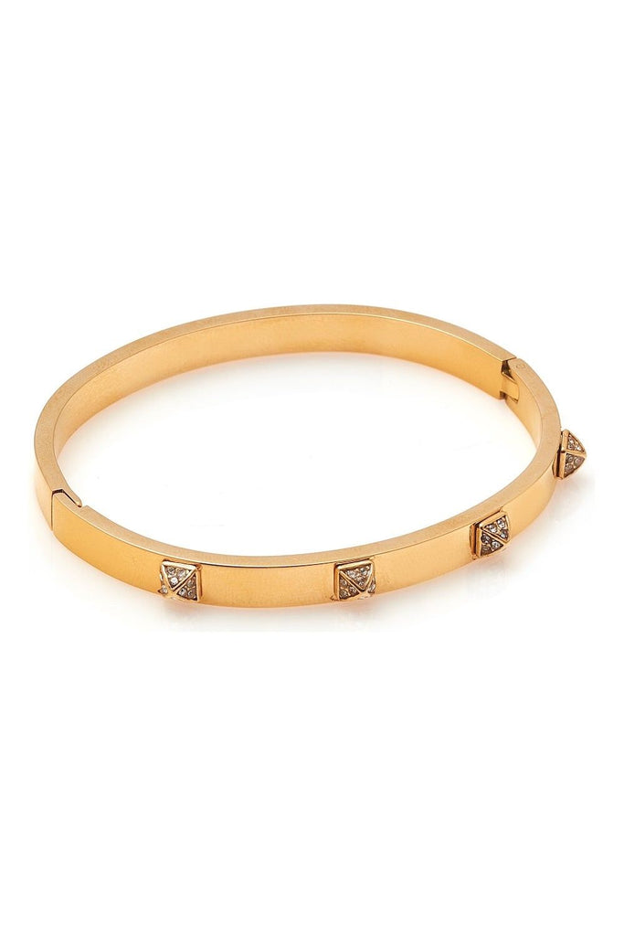 Silk & Steel Prism Bangle Gold