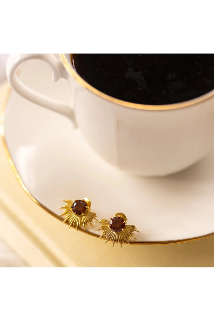 Silver Linings Collective Solace Earrings Coffee