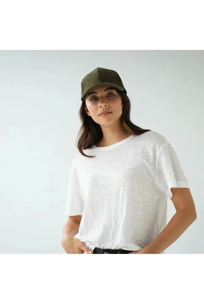 Sophie Cord Cap Forest