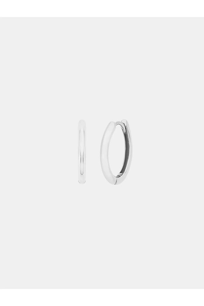 Hoop Huggies 19mm Earrings Silver S O P H IE