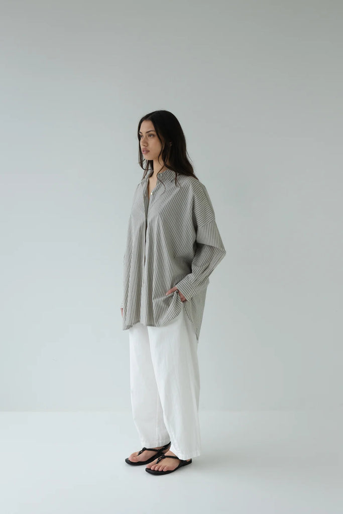 Sophie Love This Shirt Charcoal Stripe