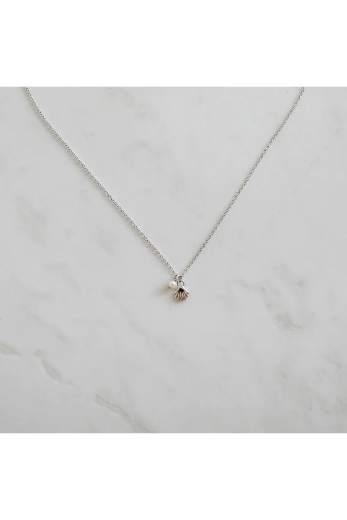 She Shell Necklace with Pearl Necklaces + Pendants Silver S O P H IE