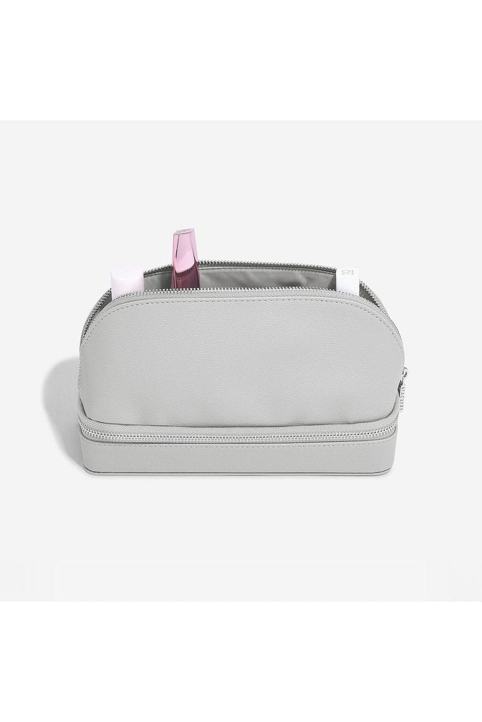 Stackers Makeup and Jewellery Bag Pebble Grey