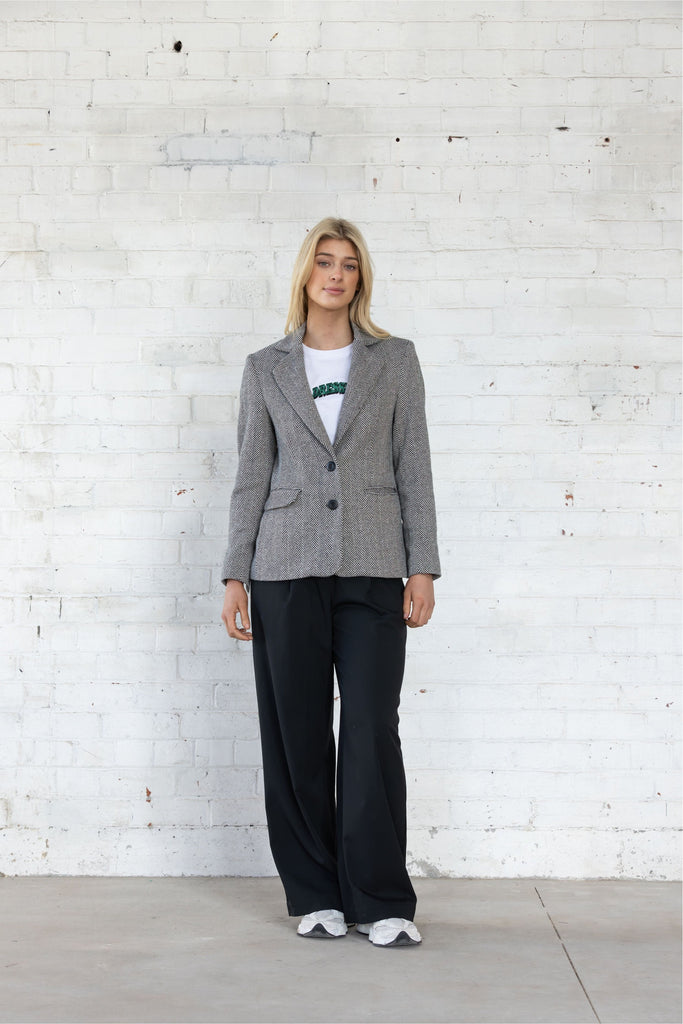 Dressed Herringbone Status Blazer