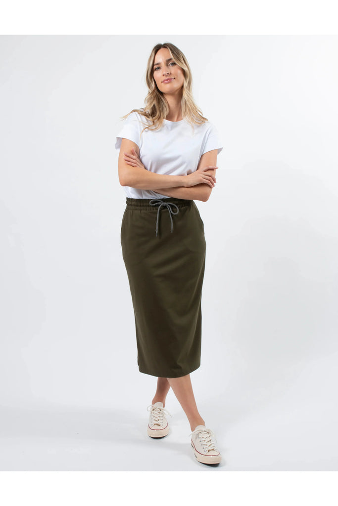 Essentials Skirt | Khaki Skirts 8,10,12,14,16 Stella & Gemma