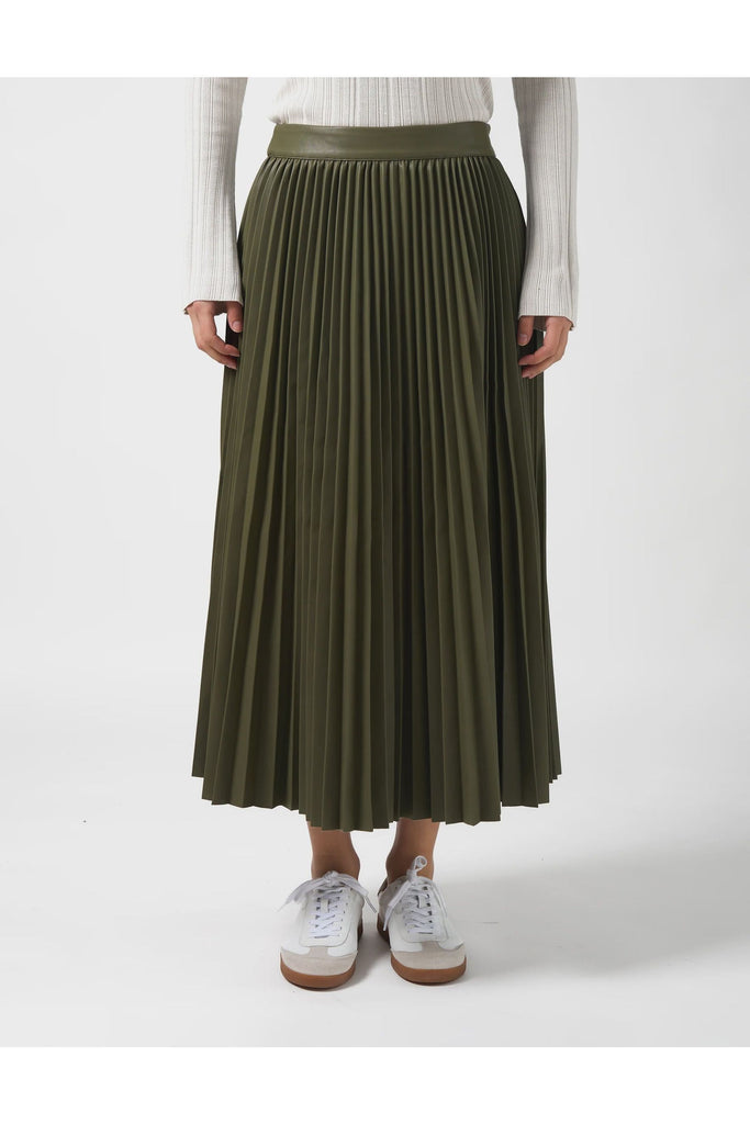 Stella and Gemma Julia Pleated Skirt Sage Green