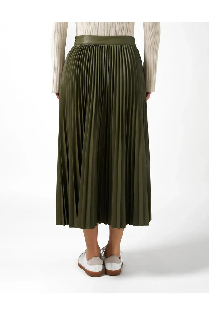 Stella and Gemma Julia Pleated Skirt Sage Green