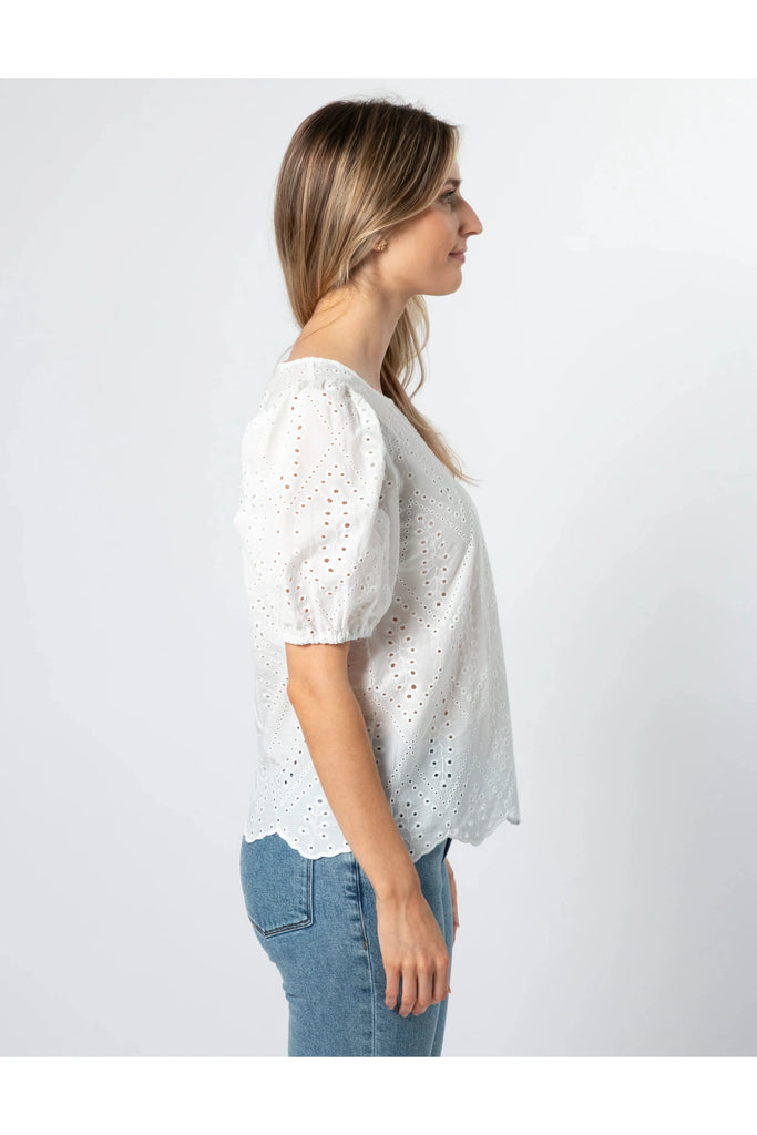 Stella and Gemma Minnie Top White