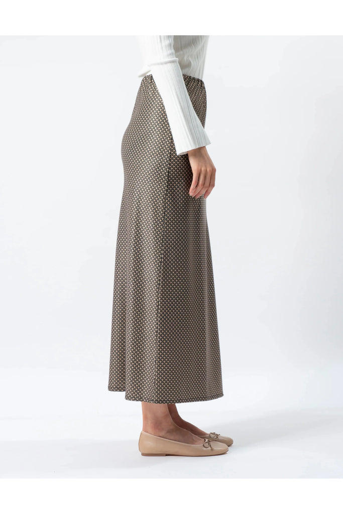 Stella & Gemma Susanna Skirt Safari houndstooth