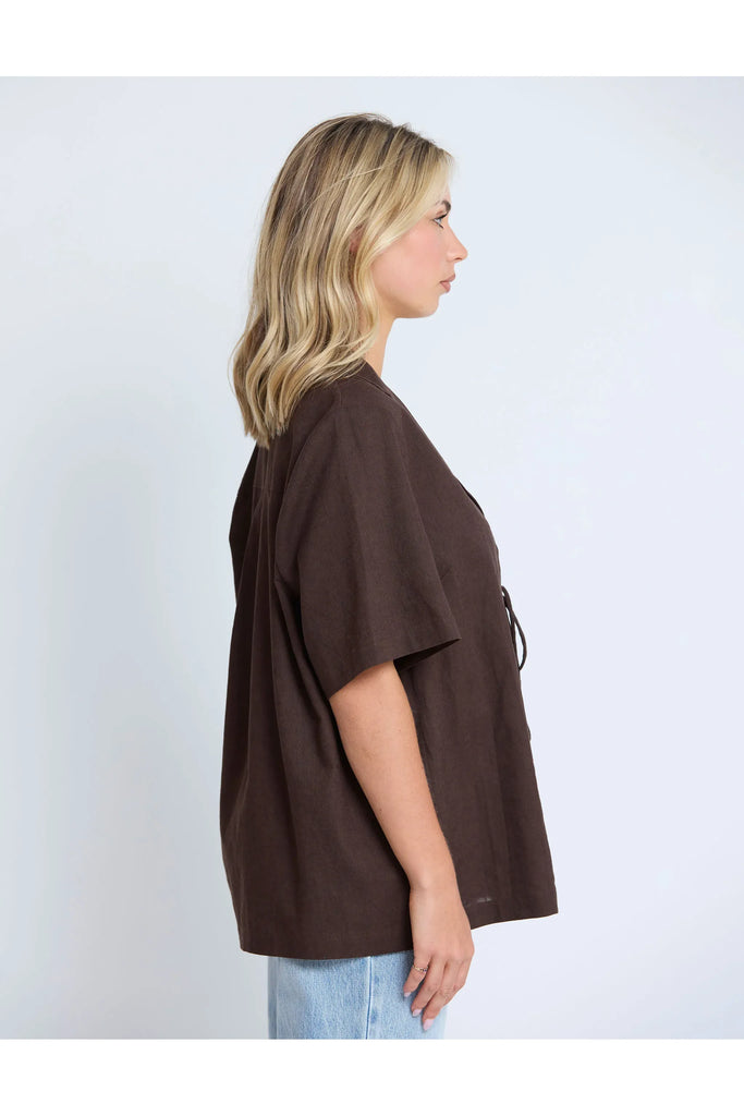 Solene Shirt | Chocolate Shirts 8,10,12,14 Stella & Gemma