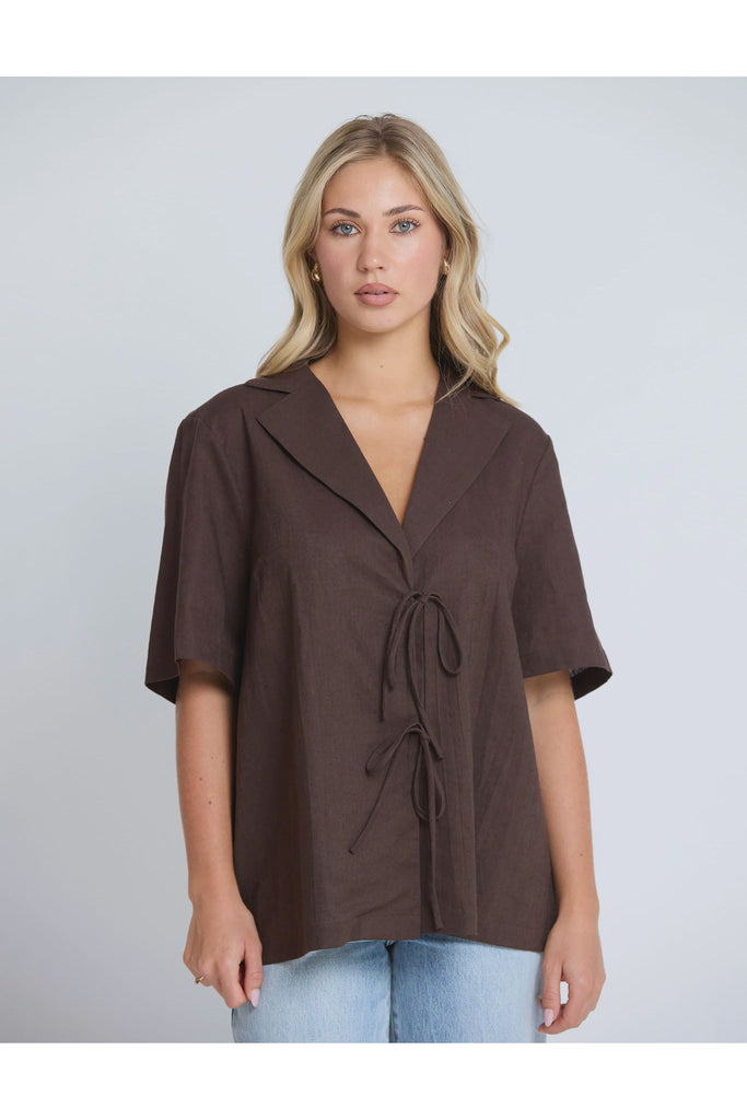 Solene Shirt | Chocolate Shirts 8,10,12,14 Stella & Gemma