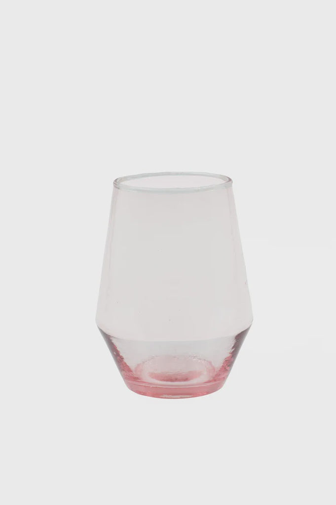 Stemless Wine Glass Set of 4 | Rose Stemless Glasses Bianca Lorenne