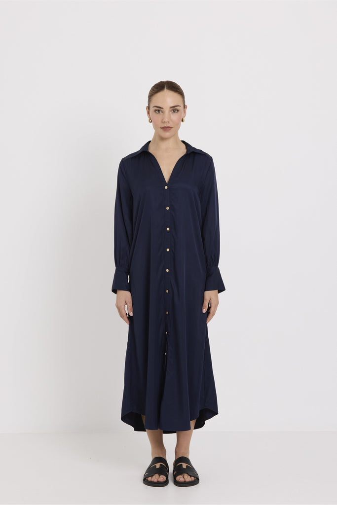 Tuesday Label Geri Shirt dress Navy 