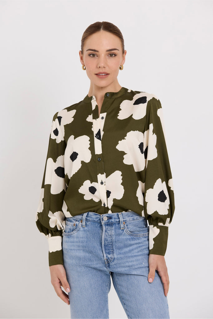 Tuesday label Casino Top Olive Flower