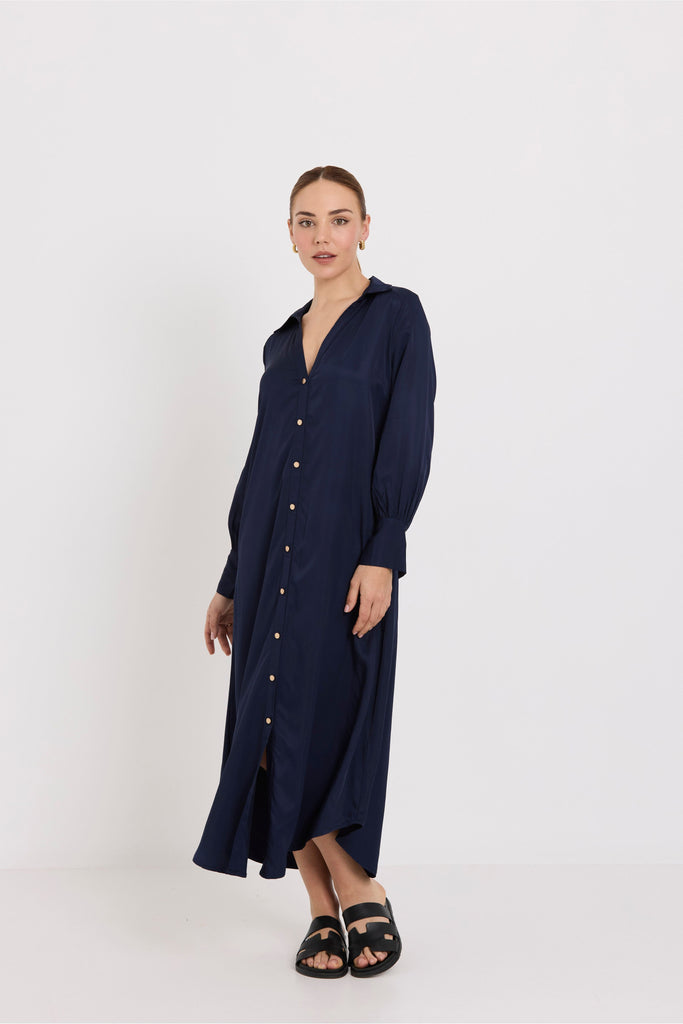 Tuesday Label Geri Shirt dress Navy 