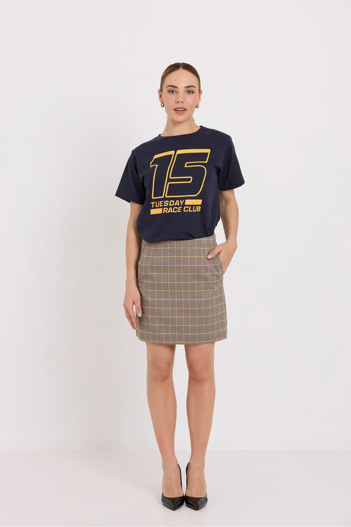 Tuesday label Emili Mini Skirt Daytona Check