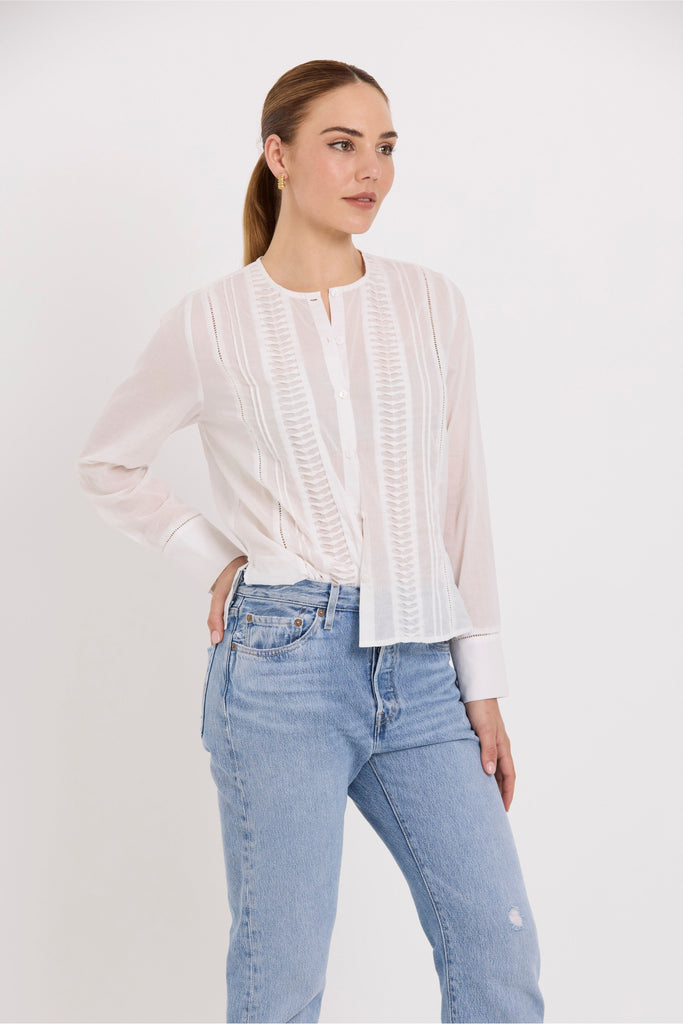 Academy Top | Soft White Tops 8,10,12,14 Tuesday Label
