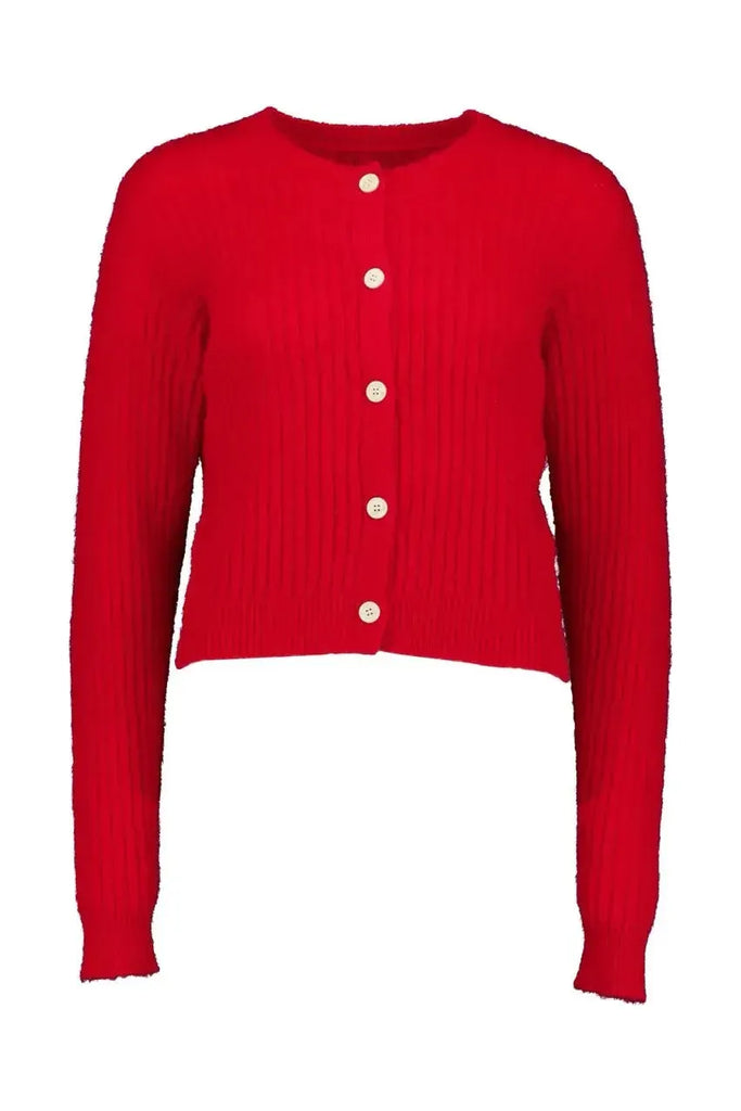 Tuesday Candy Cardi Red Mohair