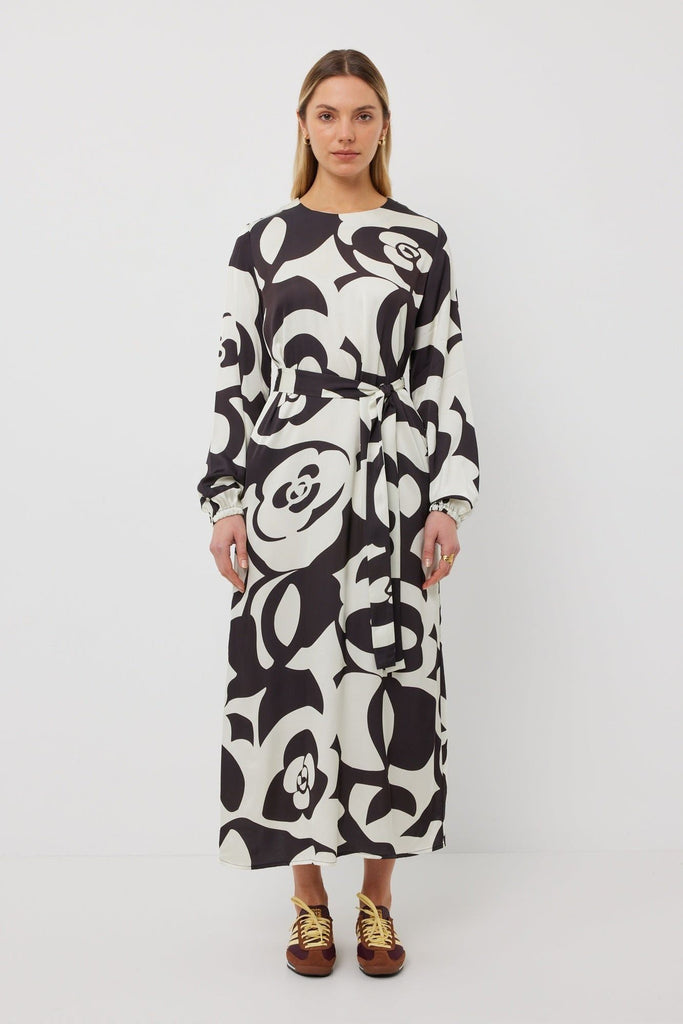 Tuesday Maggie dress Black and White Flower