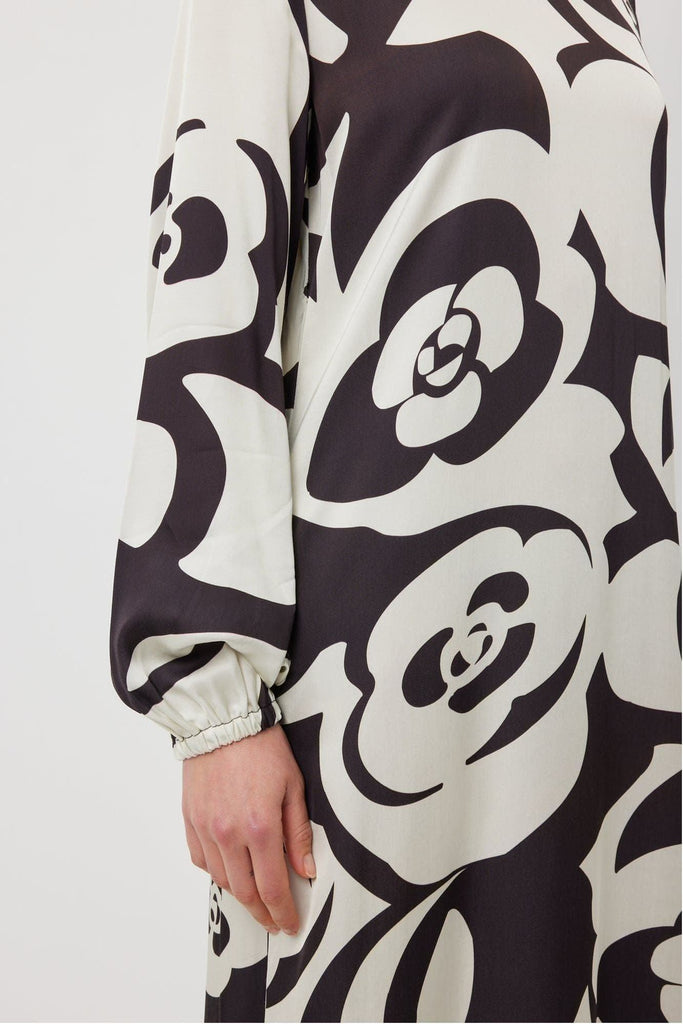 Tuesday Maggie dress Black and White Flower
