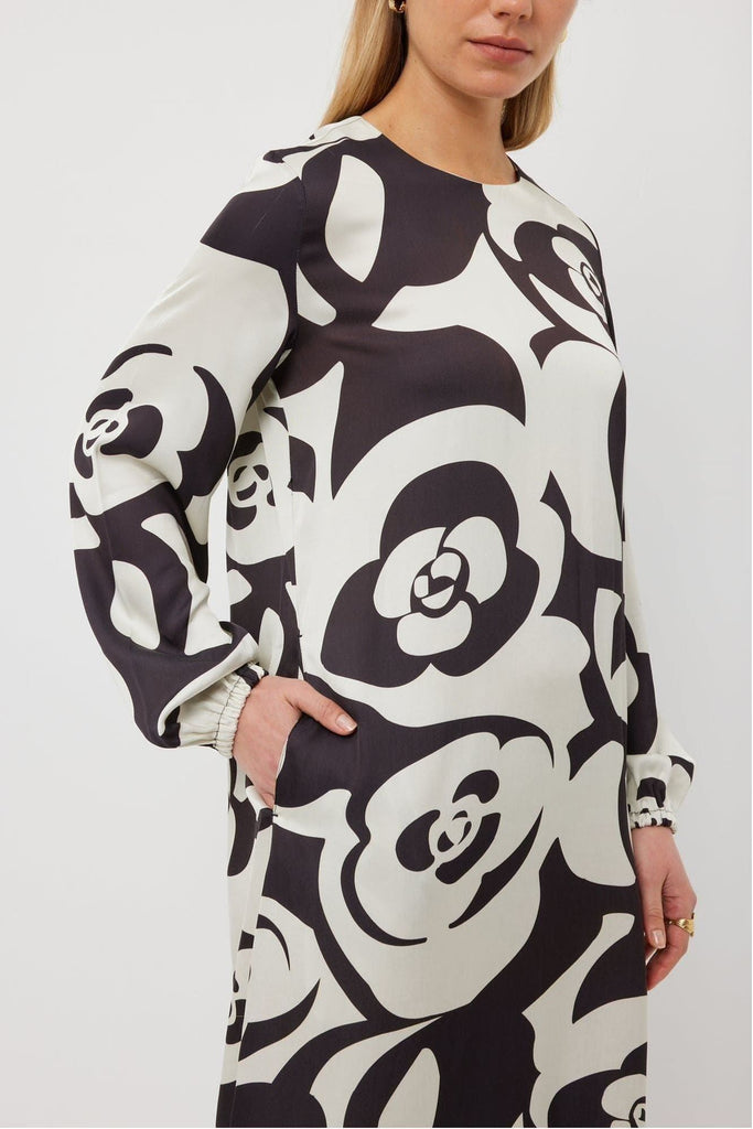 Tuesday Maggie dress Black and White Flower