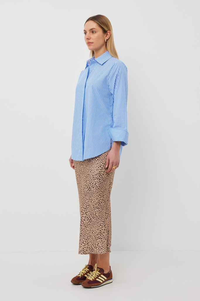 Tuesday Mark Shirt Blue Stripe