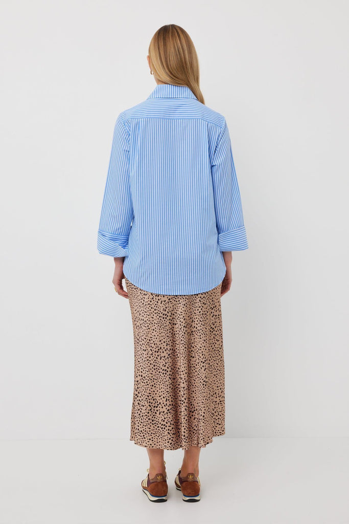 Tuesday Mark Shirt Blue Stripe