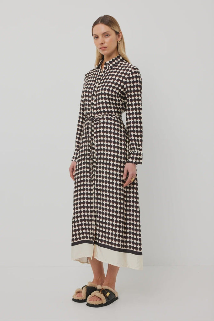 Nicola Dress | Sway Print Midi Dress 8,10,12,14 Tuesday Label