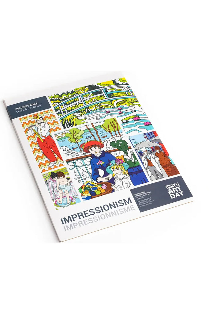 Colouring Book | Impressionism Writing Today is Art Day