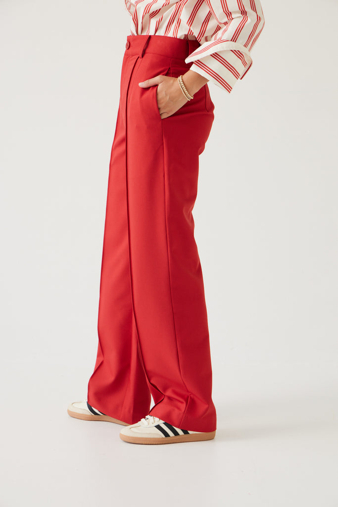 Base Pant | Cherry Red Pants 8,10,12,14 Tuesday Label