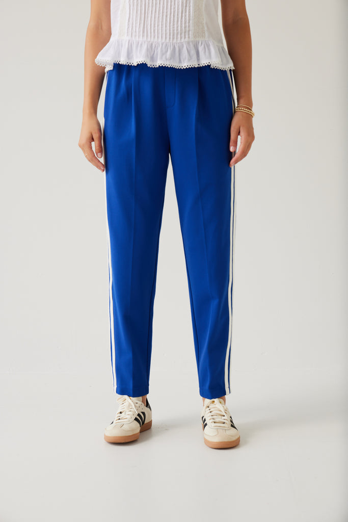 Tuesday Label Bobbie pants Blue with Double Stripe