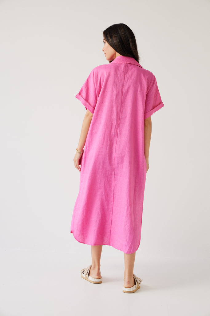 Tuesday Label Rally Dress Hot Pink