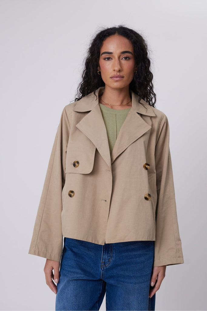 Marlow Unity Short Trench Camel