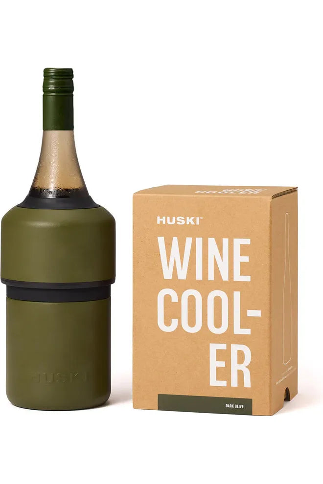 Wine Cooler | 7 Finishes Beer + Wine Coolers + Cool Tumblers Dark Olive Huski